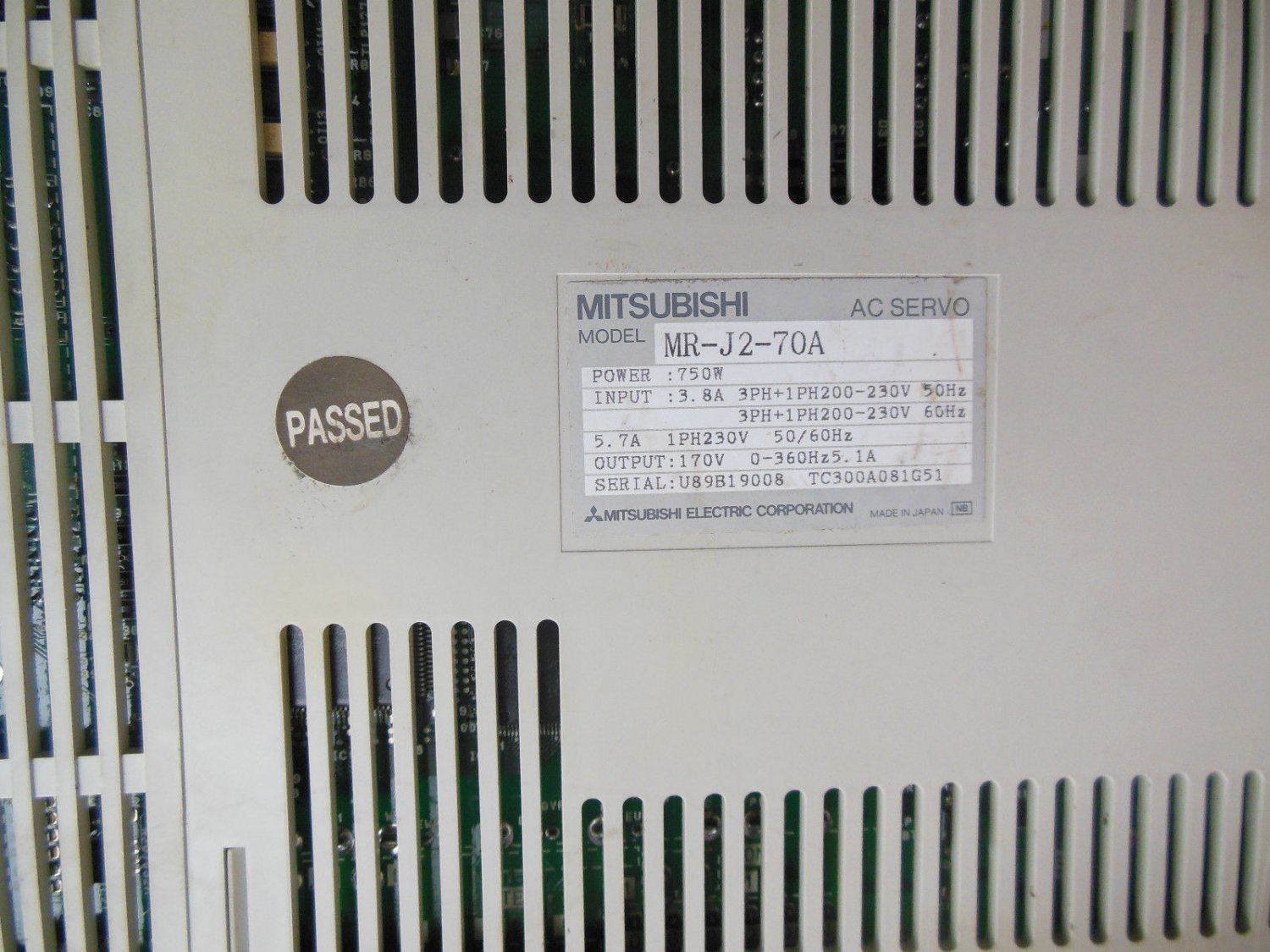 Mitsubishi Servo Drive MR-J2-70A EXPEDITED SHIPPING MRJ270A USED