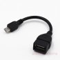 2X USB 2.0 A Female to Micro B Male Converter OTG Adapter Cable for Smart Phone