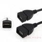 2X USB 2.0 A Female to Micro B Male Converter OTG Adapter Cable for Smart Phone
