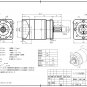 planetary gear reducer ratio 40:1 for nema42 stepper motor and 100mm servo motor