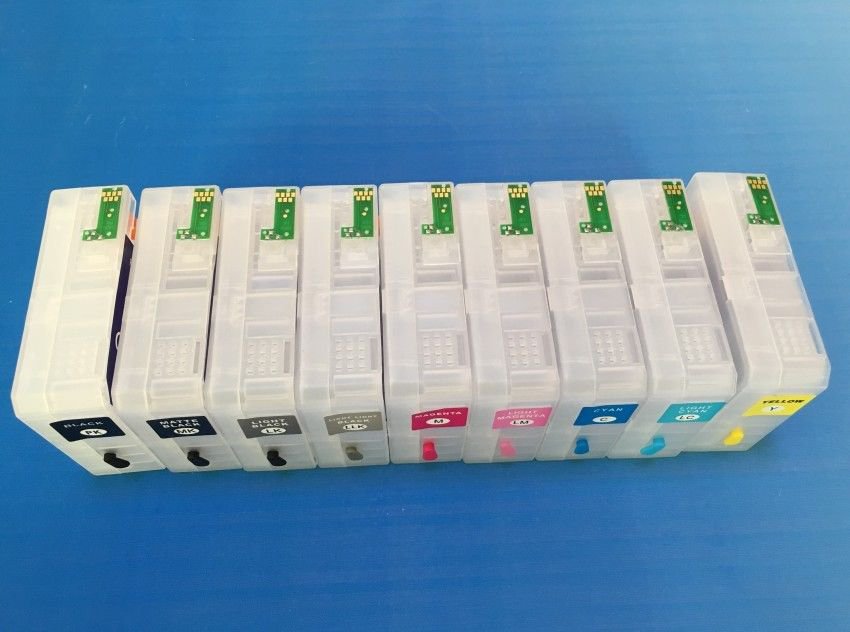 Refillable Ink Cartridge With Auto Reset Chip For Epson Pro 3880 3850 Printer 9pcs 7309