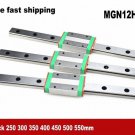 MGN12H Linear Sliding Guide / Block 250 300 350 400 450 500 550mm CNC 3D Printer