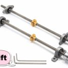 T8 Lead screw+brass copper nut KFL08 bearing Bracket+Flexible Coupling 3D&CNC