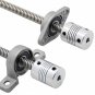T8 Lead screw+brass copper nut KFL08 bearing Bracket+Flexible Coupling 3D&CNC