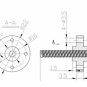 T8 Lead screw+brass copper nut KFL08 bearing Bracket+Flexible Coupling 3D&CNC
