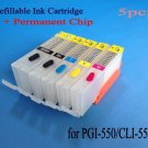 PGI550 CLI551 refillable cartridge for IP7250 IP7150 MG5450 5550 6450 MX925 725