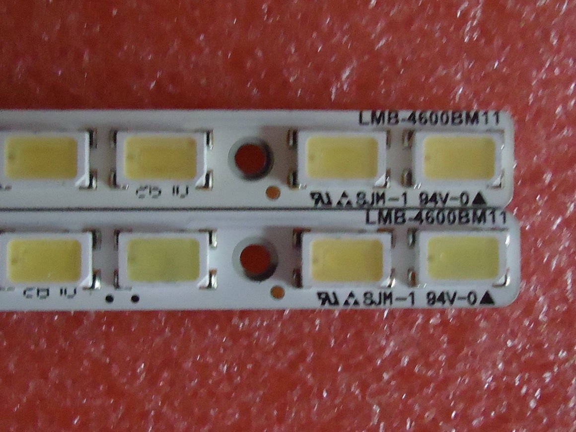 2 Pieces 72 LEDS 522MM T460FAE1-DB Samsung LED Backlight Strip LMB-4600BM11