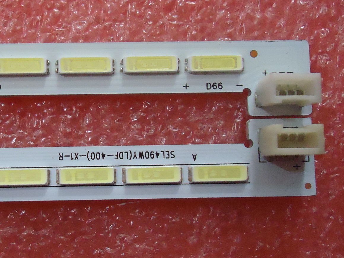 A Pair ! E49B6720-01AR/AL HSY1503-490E3A00-03 66 LEDS 540MM LED Backlight strip
