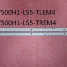 A Pair ! L500H1-4EB LED Backlight V500H1-LS5-TLEM4 V500H1-LS5-TREM4 28LED 315mm