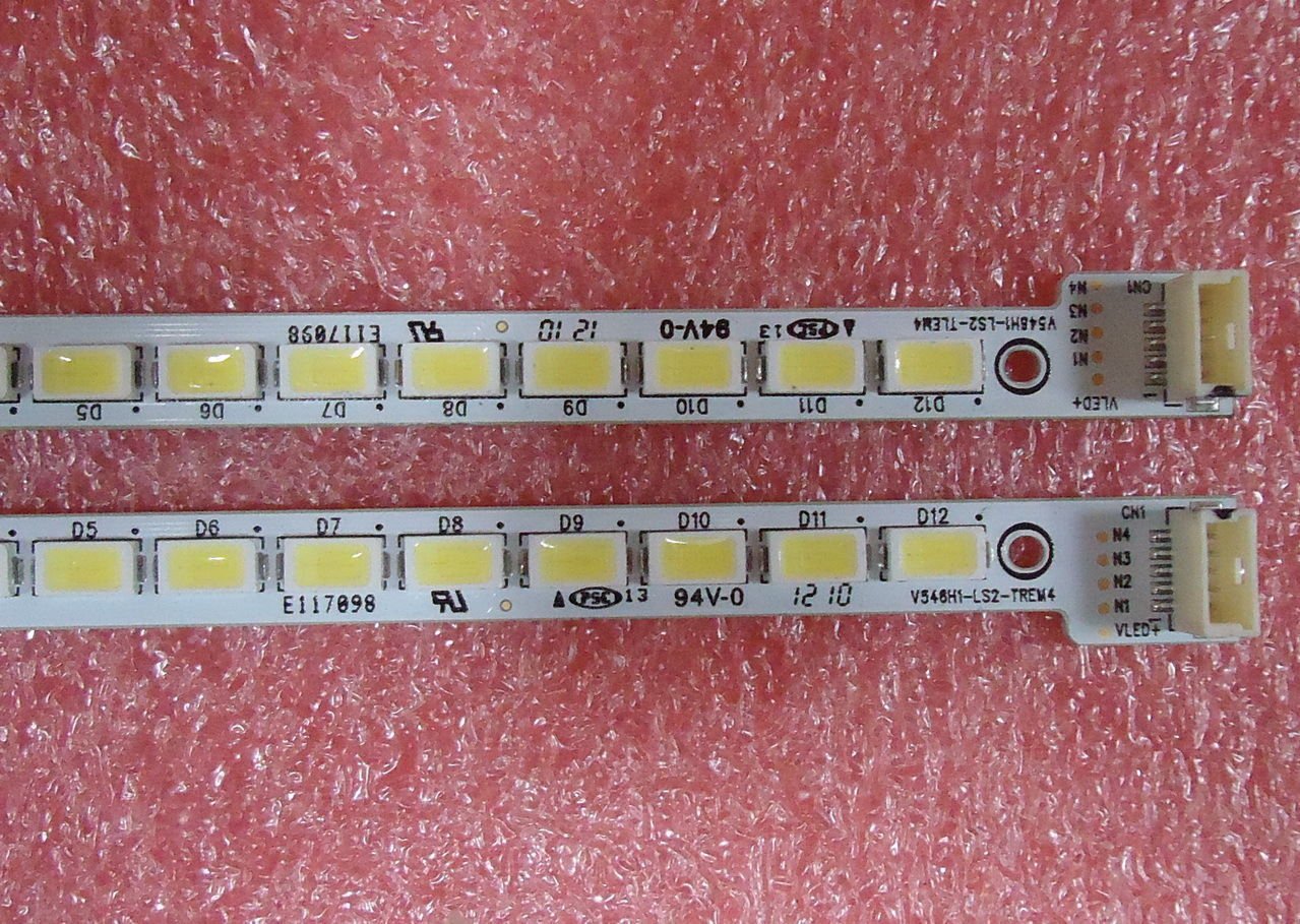 2 Pieces ! 48LEDS 358MM LED Backlight Strip V546H1-LS2-TLEM4 V546H1-LS2-TREM4