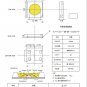 GM5F20BH20A SHARP 1W 6V 3535 3537 COOL WHITE LED TV BACKLIGHT 50PCS/LOT
