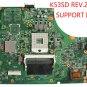 Asus K53SD A53E K53E  REV 2.3  60-N3CMB1400-D04 Motherboard Support i7 CPU -c