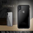 iPhone 10/X Case Soft Silicon Back Transparent Acrylic Organic Glass Cover
