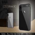 iPhone X Case TPU Silicone&Acrylic Transparent Back Cover for iPhone 10/X Case-c