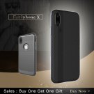 Each Case for iPhone X Case Full Protection Brushed TPU Cover Buy 1 Gift 1 -c