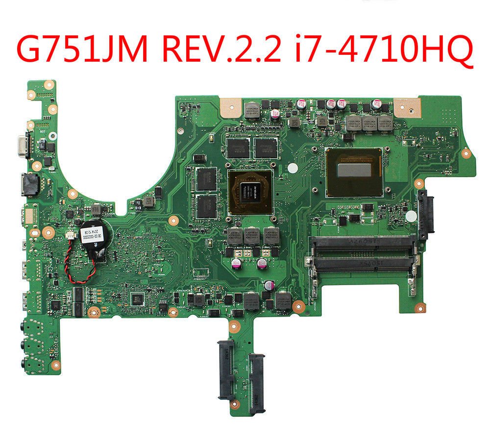 For ASUS G751JM REV.2.2 Motherboard i7-4710HQ CPU GTX860M HM87 fit G751JT G751JY