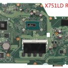 For ASUS X751LD REV.2.0 Motherboard 90NB04I1-R00021 Intel i3-4010U GT820M VRAM2G