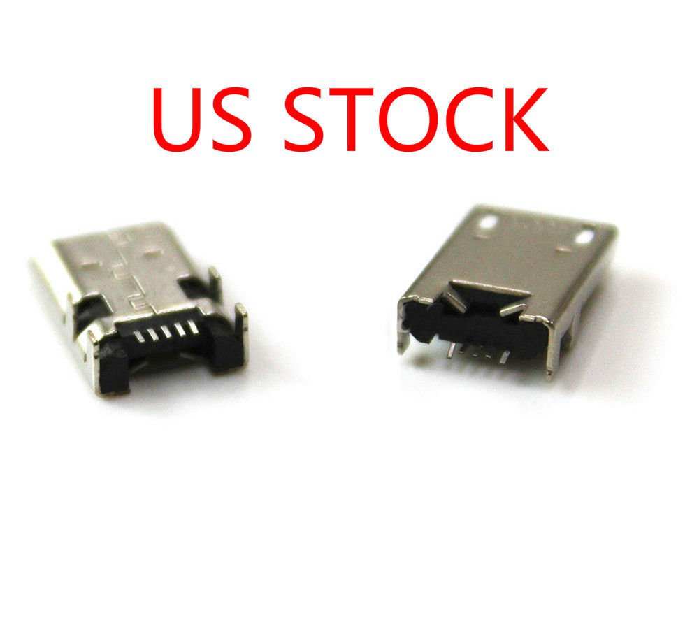 2pcs US stock Asus Memo Pad ME301T Power USB Micro Charging Jack Socket Port WH