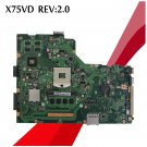 For ASUS X75VD REV.2.0 PGA989 DDR3 4GB RAM Laptop Motherboard-c