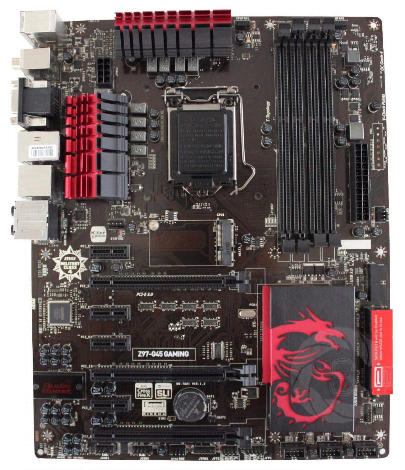 Nwe For MSI Z97-G45 GAMING Super Motherboard Intel Z97 LGA1150 DDR3 SATAIII HDMI