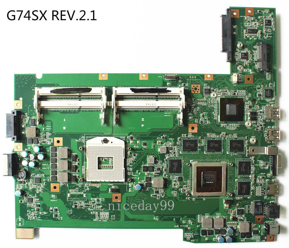 For Asus G74SX REV.2.1 Intel HM65 Motherboard N12E-GS-A1 DDR3 PGA989 Mainboard-c