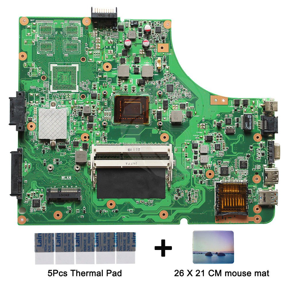 For Asus K53SD rev.6.0 Motherboard i3 CPU with thermal Pad and 26X21CM mouse mat
