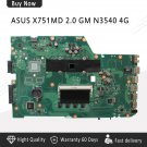 ASUS X751MD X751MA K751MA REV2.0 Laptop Motherboard N3540U CPU 4GB RAM DDR3-c