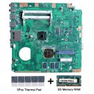 For Asus Eeebox EB1503 motherboard D2550 Cpu with thermal Pad and 2GB DDR3 RAM