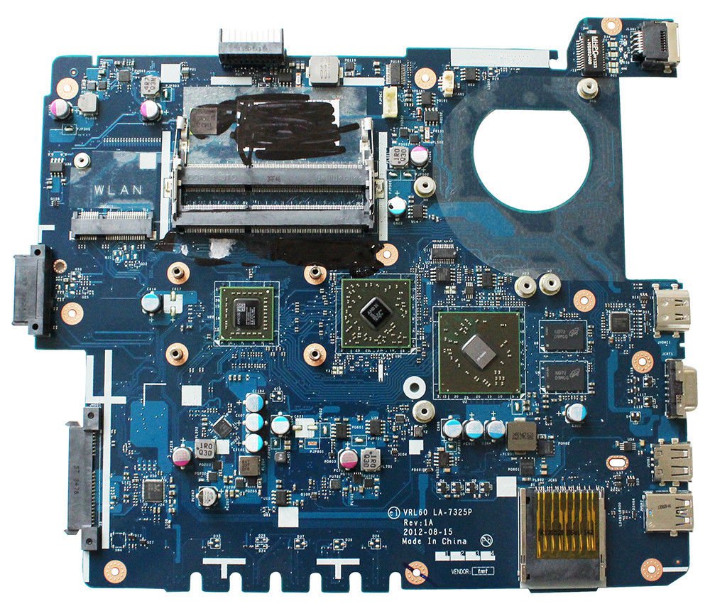 For Asus X53B K53BE VRL60 LA-7325P REV:1A motherboard AMD E2-1800 CPU DDR3 WH