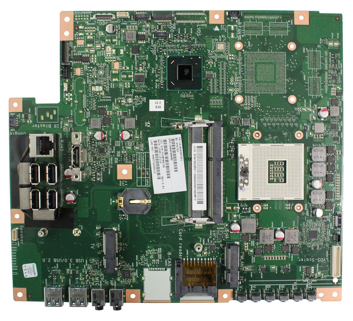 Toshiba LX835 AIO Intel V000298080 HM76 Motherboard PGA989 DDR3 HM76 mainboard
