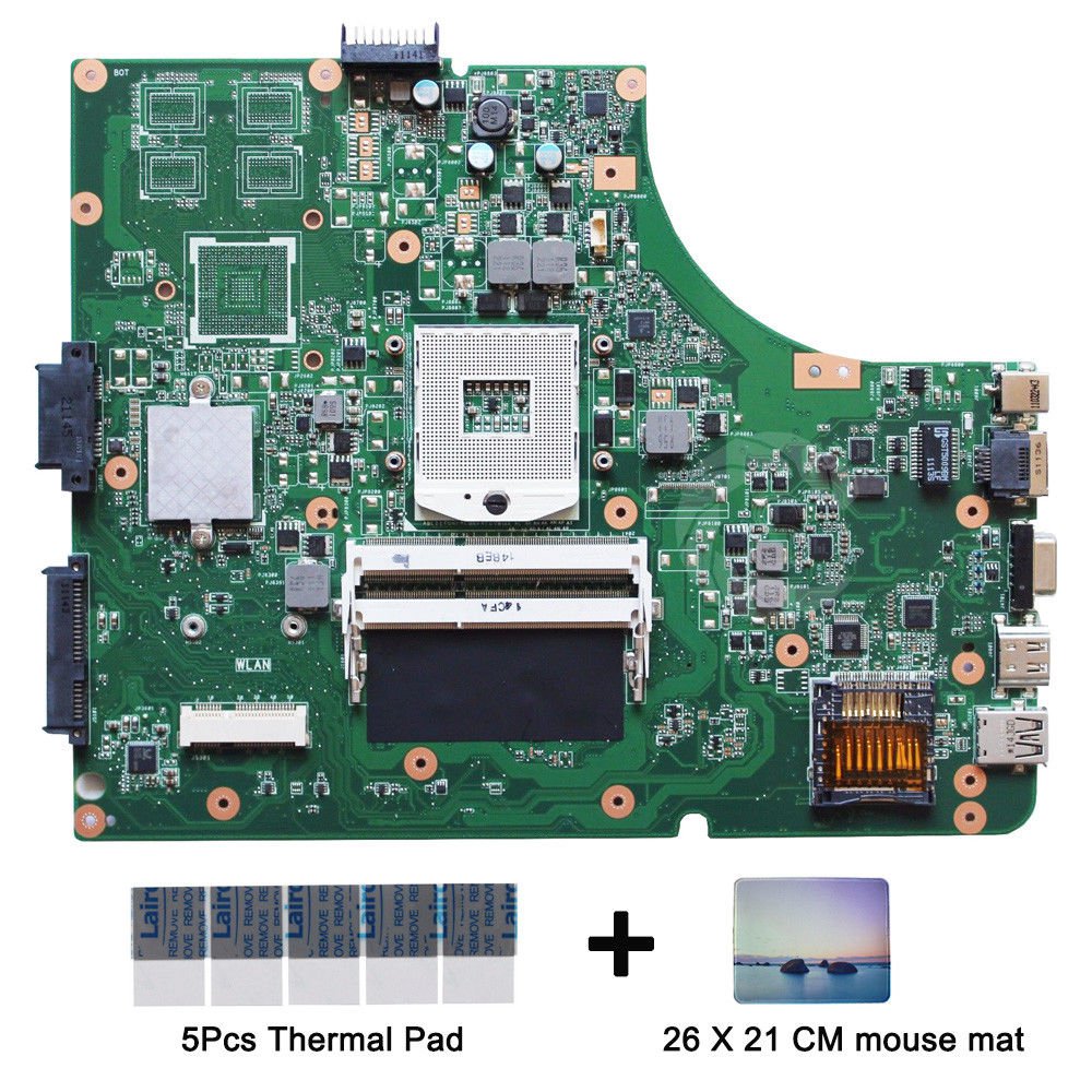 Asus K53SD rev.2.1 DDR3 motherboard 60-N3CMB1300-B06 USB2.0 HM65 PGA989 & gifts