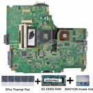 For Asus N61JV rev.2.0 HM55 Motherboard with thermal Pad and mouse mat 2GB RAM