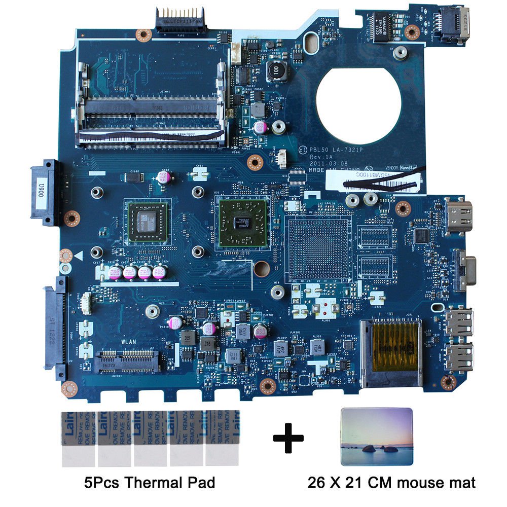 For Asus X43U K43U PBL50 LA-7321P motherboard AMD E450 CPU DDR3 with gift WH