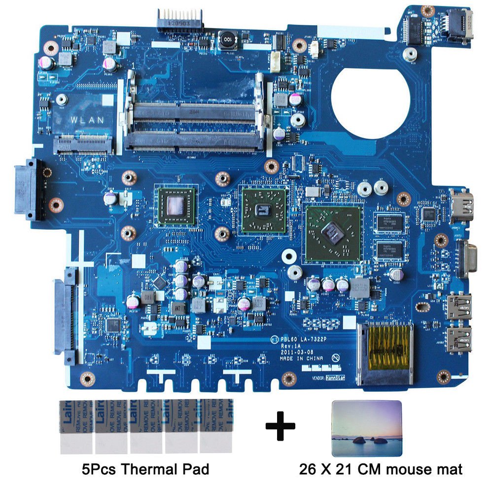 For Asus K53B K53BR PBL60 LA-7322P motherboard AMD E450 Cpu DDR3 with gift WH
