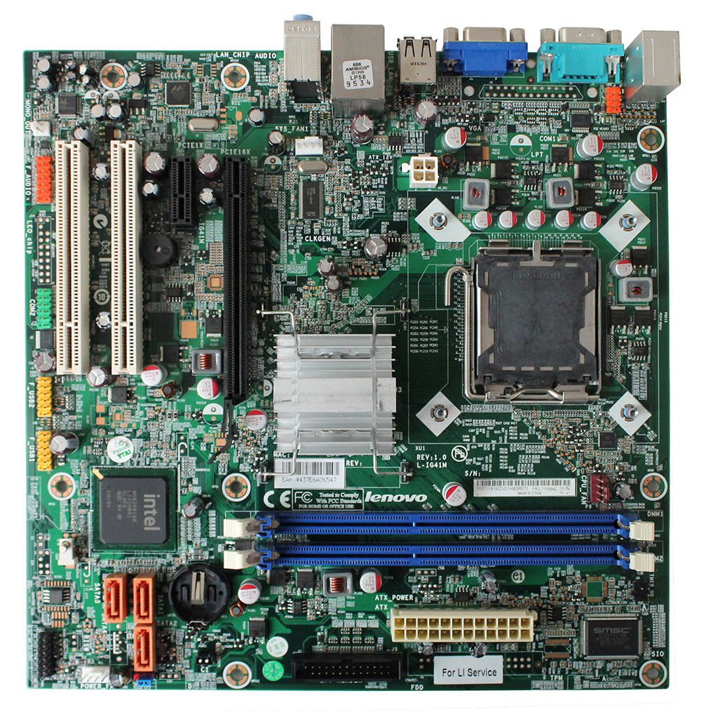 For Lenovo ThinkCentre M70e L-IG41M REV:1.0 Motherboard 71Y6942 LGA 775 DDR3 WH