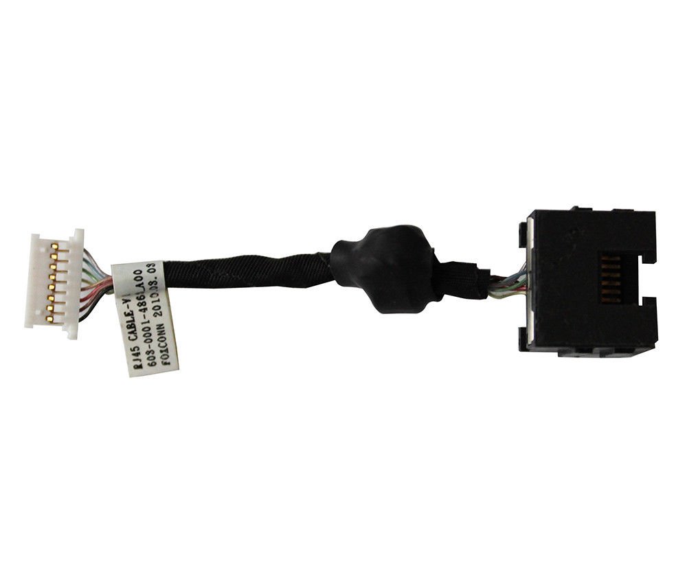 For Dell Studio 14R 1458 Ethernet Jack RJ45 Cable 603-0001-4863-A&acirc;��00 FOXCONN WH