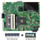 For Asus K52F REV.2.2 Motherboard HM55 with thermal Pad and 2GB DDR3 memory RAM