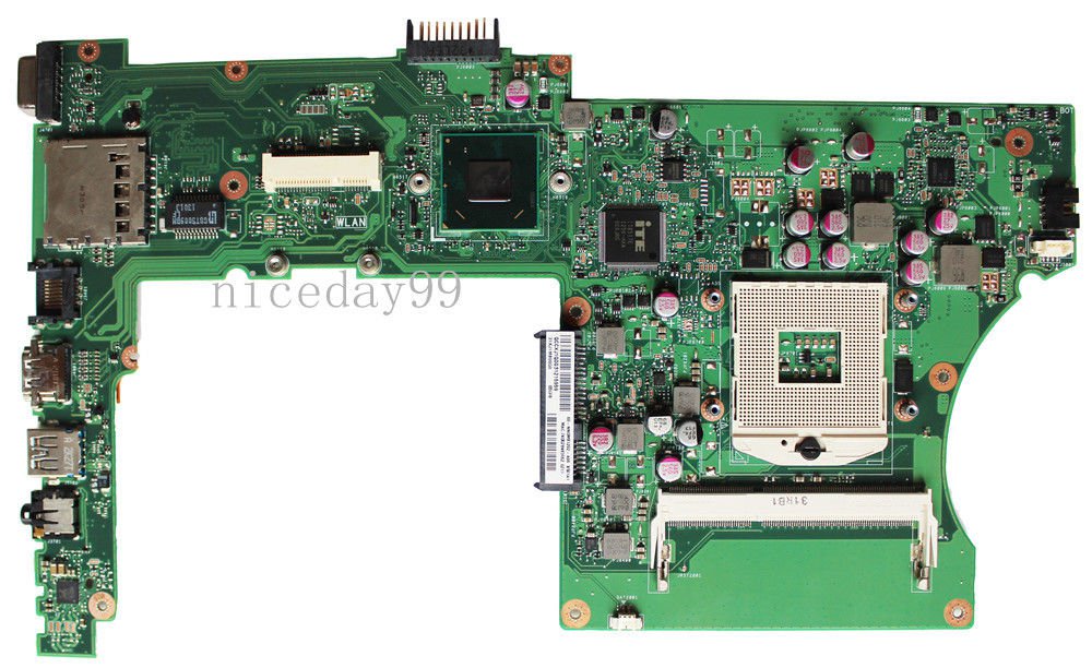 For Asus X301A REV2.0 60-NN0MB1202-A06 HM70 Motherboard 13.3" DDR3 PGA989