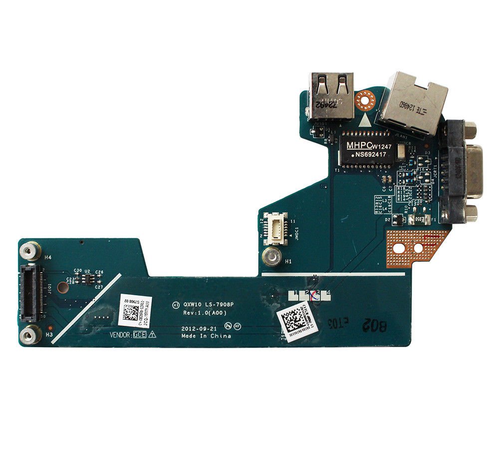 For Dell Latitude E5530 Ethernet VGA USB board QXW10 LS-7908P CN-0826R6 WH