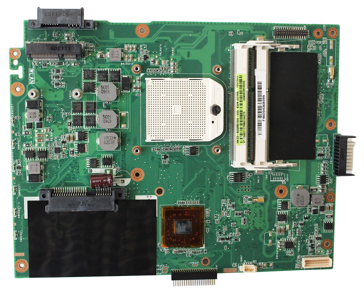 For Asus K52N REV.2.1 AMD laptop Motherboard DDR3 SOCKET S1 60-NZSMB1000-A05