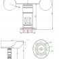 wind direction sensor + Wind speed sensor DC12-24V,Voltage/current wind speed