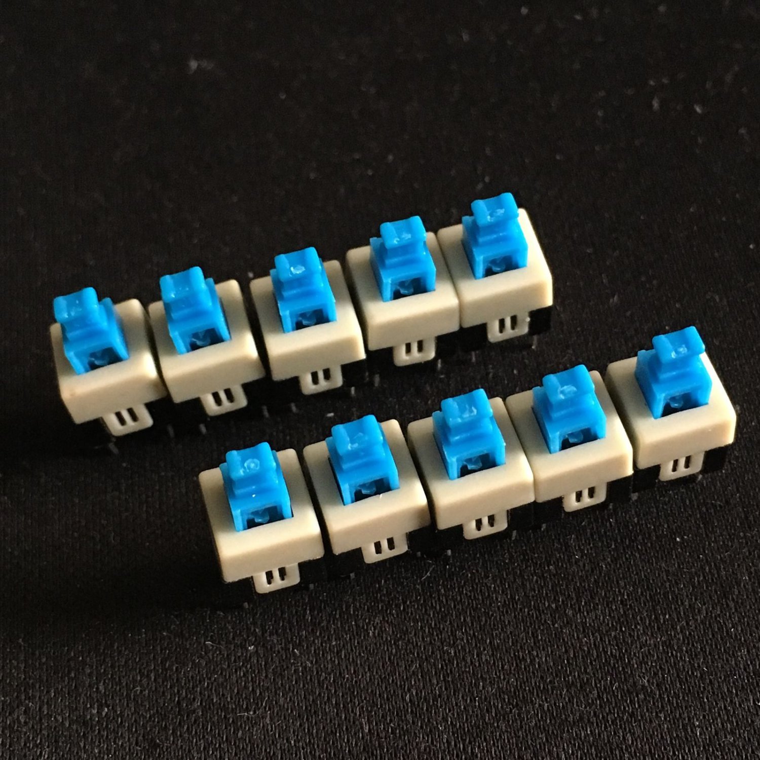 15PCS 6 Pin Square 7mmx7mm New Product DPDT Mini Push Button Self-locking Switch