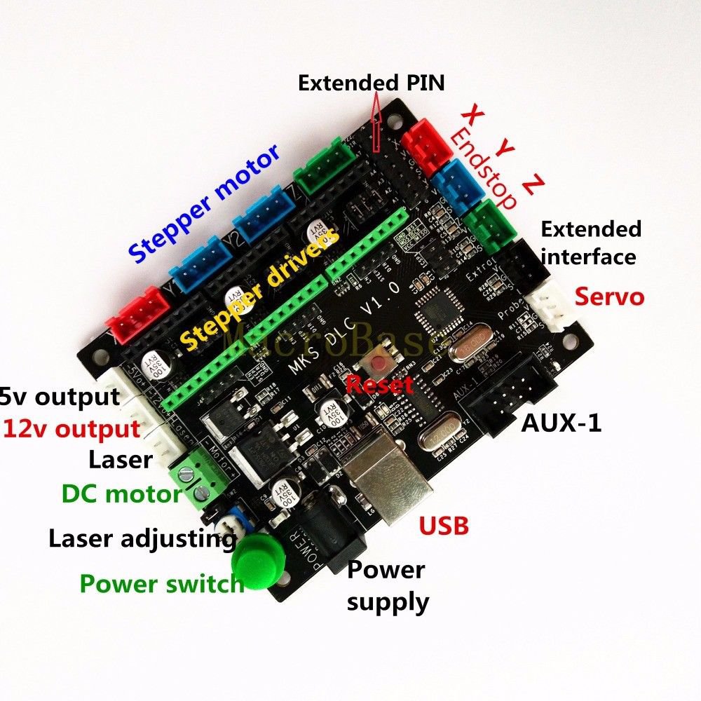 Mks dlc grbl cnc controller mainboard for cnc laser engraving