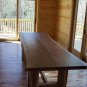 Walnut slab live edge dining table