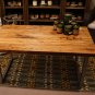 Modern Reclamied Wormy Chestnut/ with Walnut Bow tie/Furniture