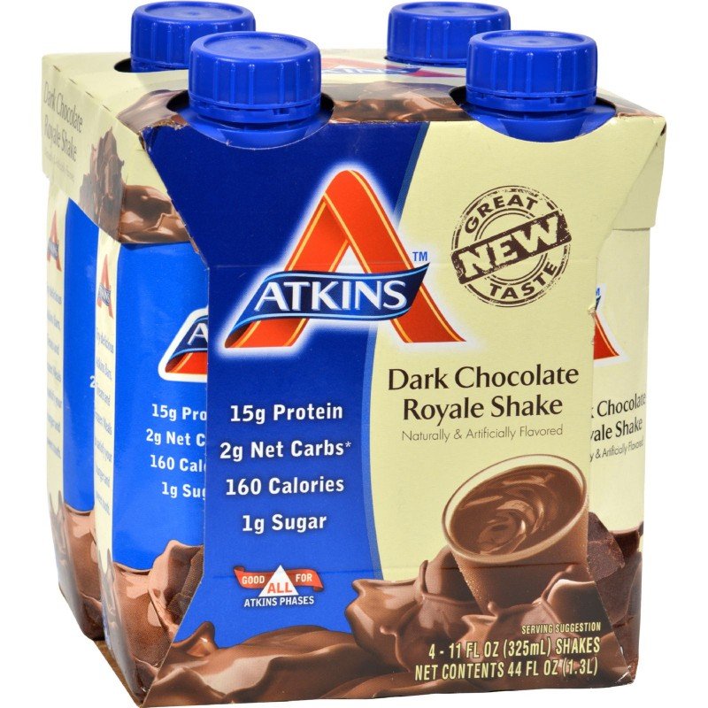 Atkins Advantage RTD Shake Dark Chocolate Royale - 11 Fl Oz Each / Pack ...