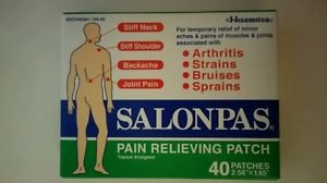 Salonpas Pain Relieving Patch Topical Analgesic Free Shipping Exp 12/2017
