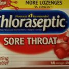 Chloraseptic Sore Throat Soothing Liquid Center Lozenges Cherry Flavor Exp 8/18