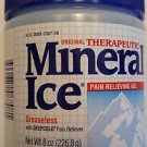 Mineral Ice Pain Relieving Gel 8 oz Jar New Sealed Exp 12/16 Free Shipping