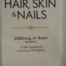 Nature's Bounty Optimal Solution Hair Skin & Nails with Biotin 60 Caps Exp 04/18